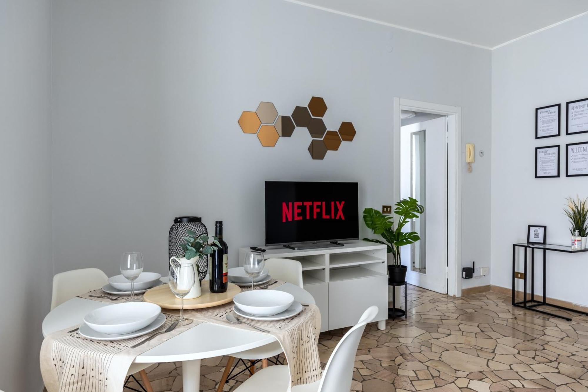 8 Min Dalla Metro Casa Elegante Con Netflix E Wifi Appartement Milan